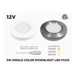 12V 3W SINGLE COLOR PROFESSIONAL GRADE 69MM DOWNLIGHT LED PUCK