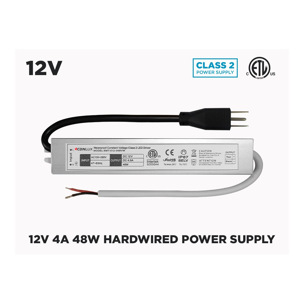 12V DC IP67 INDOOR / OUTDOOR LED DRIVER 4A (48W)