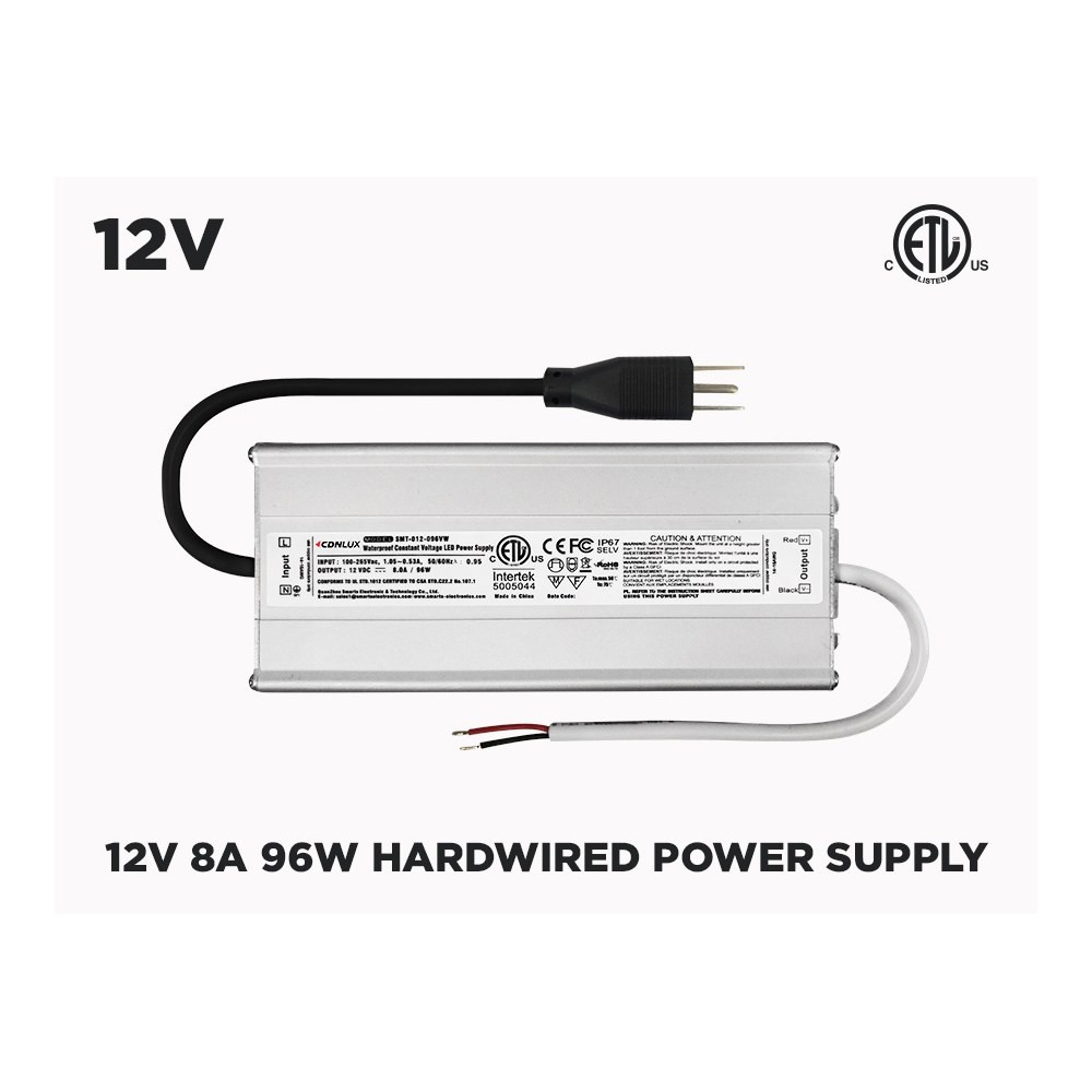 12V 8A (96W) CLASS 1 OUTDOOR IP67 POWER SUPPLY