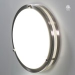 PLAFONNIER LED DOUBLE ANNEAU 16 PO - 32W - 2400LM - 3CCT - NOIR - GRADABLE