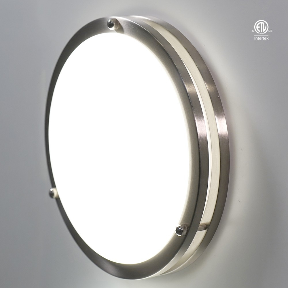 PLAFONNIER LED DOUBLE ANNEAU 16 PO - 32W - 2400LM - 3CCT - NOIR - GRADABLE