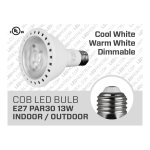 13W PAR30 CREE DIMMABLE COB LED BULB