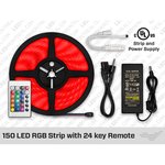 12V 5M IP20 HIGH OUTPUT RGB 5050 LED STRIP KIT - 30 LEDS/M