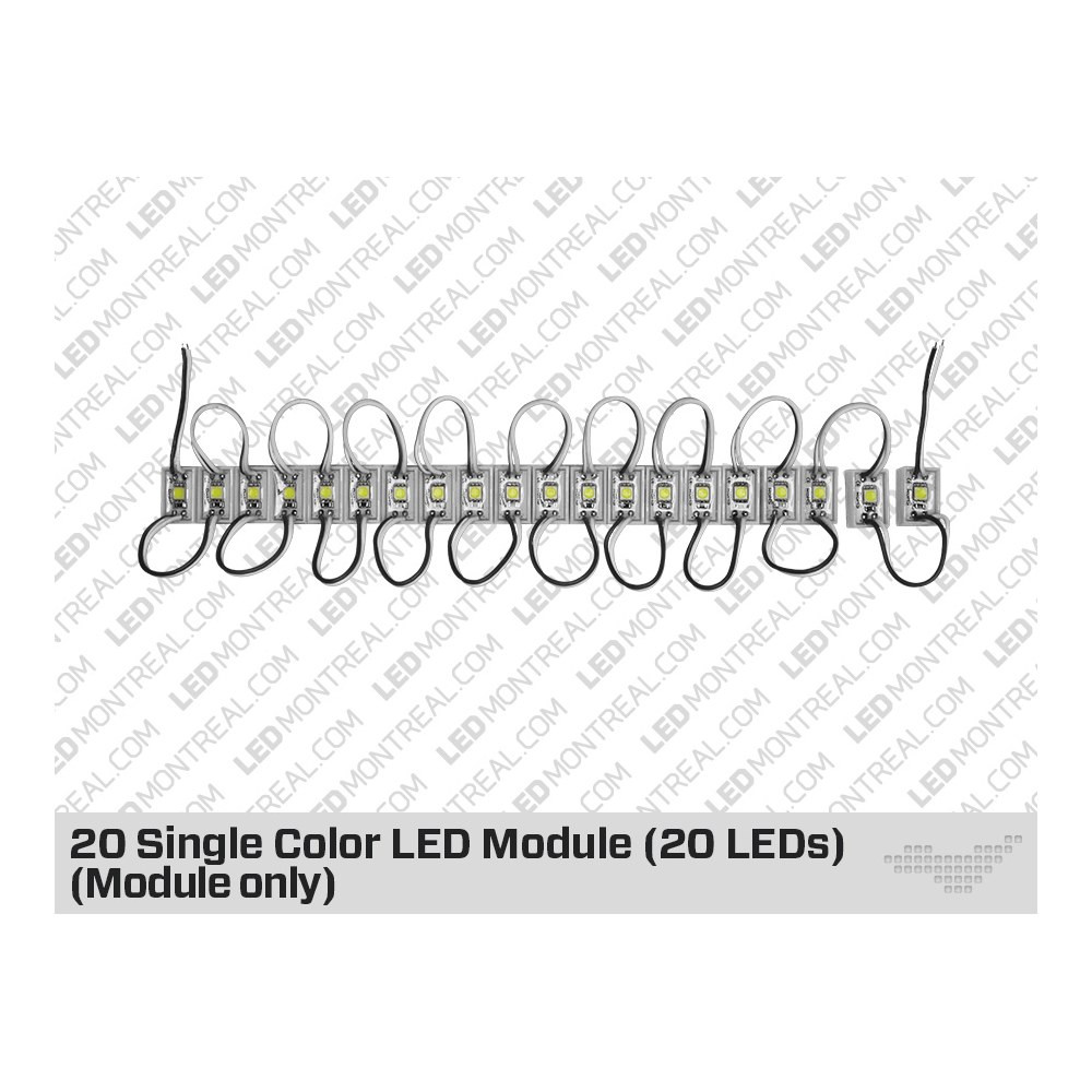 20 WHITE SINGLE LED MODULES (MODULE ONLY)