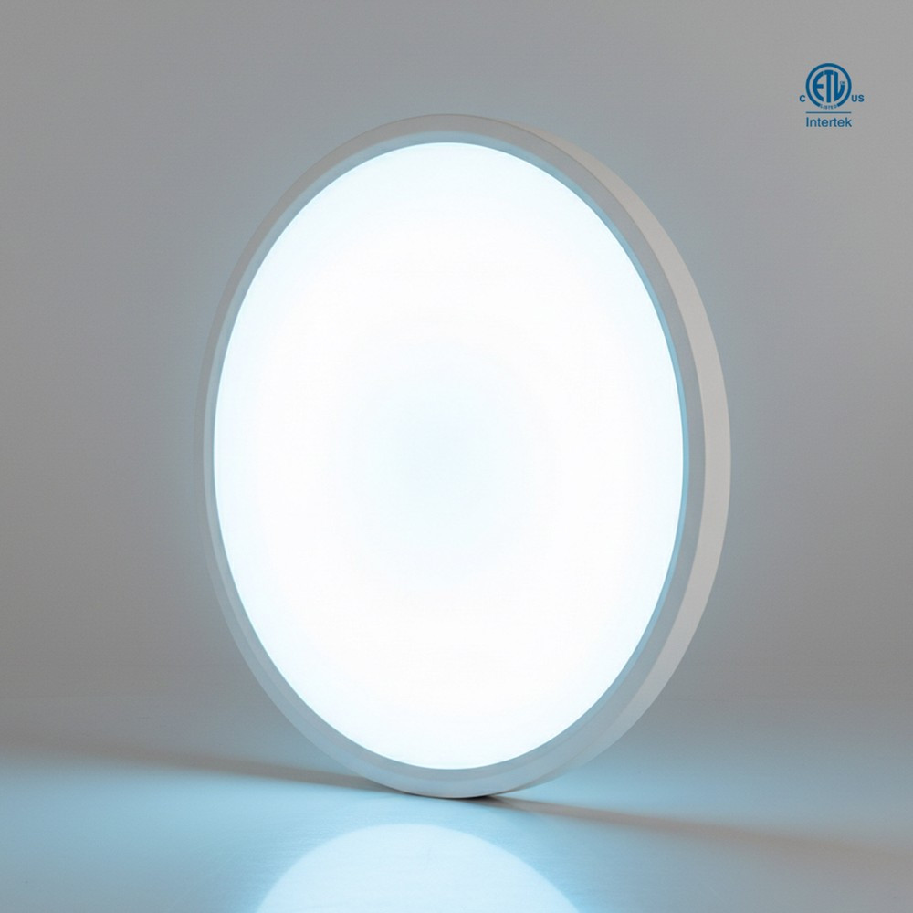 16" LED FLUSH MOUNT - 30W - 3000LMN - 3CCT - BLACK TRIM