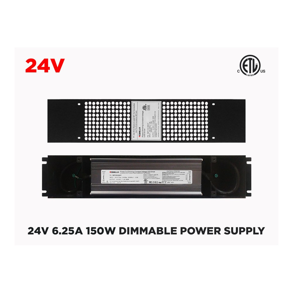 24V 6.25A (150W) BLOC D'ALIMENTATION À GRADATION UNIVERSELLE CLASSE 1
