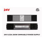 24V 8.33A (200W) CLASS 1 UNIVERSAL DIMMABLE POWER SUPPLY
