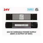 288W – (3 X 96W) 24V UNIVERSAL DIMMABLE LED DRIVER (CLASS 2)