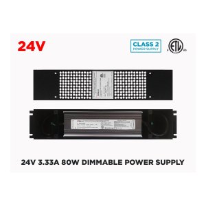 24V UNIVERSAL DIMMABLE LED DRIVER 80W (CLASS 2)