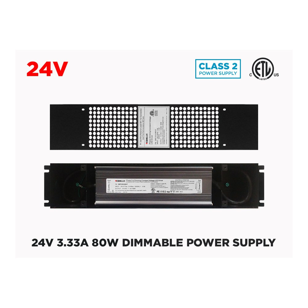 24V UNIVERSAL DIMMABLE LED DRIVER 80W (CLASS 2)
