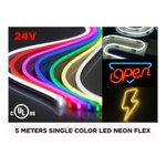24V DC SINGLE COLOR 5M LED NEON FLEX