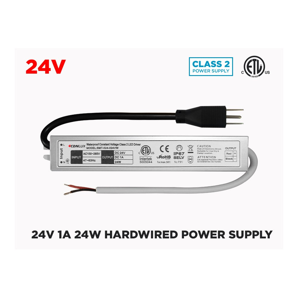 24V DC 1A (24W) IP67 CLASS 2 LED DRIVER