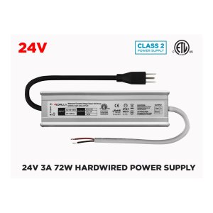 24V DC 3A (72W) IP67 CLASS 2 LED DRIVER