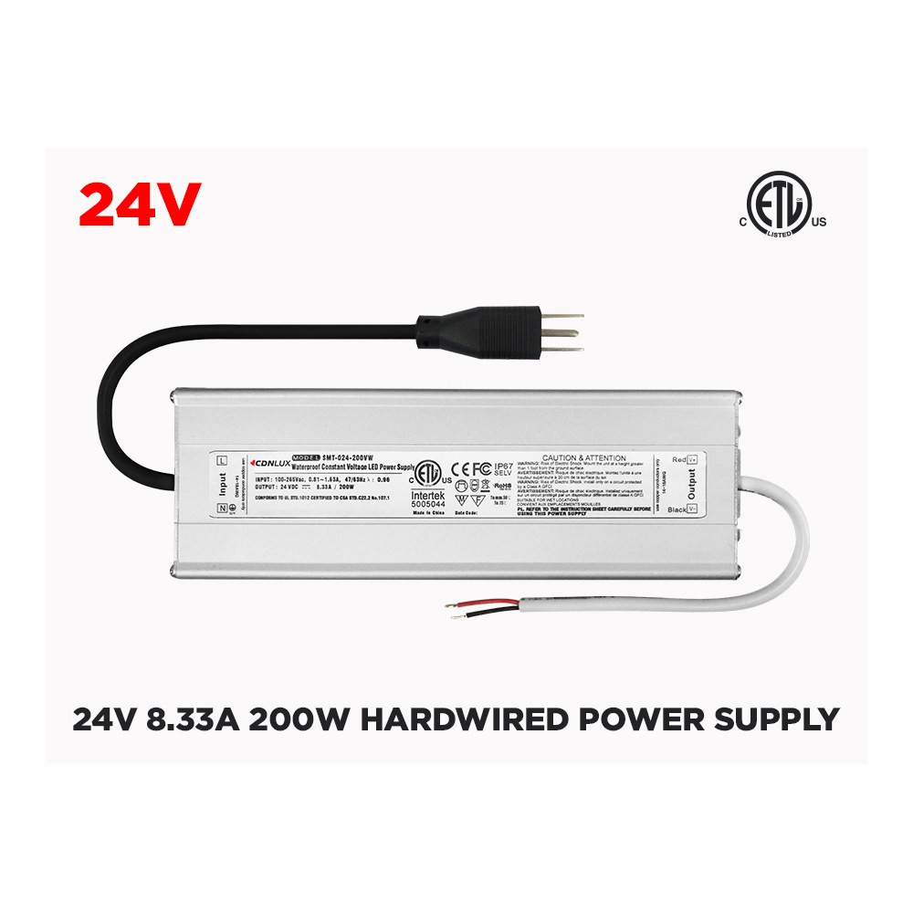24V 8.33A (200W) CLASS 1 OUTDOOR IP67 POWER SUPPLY