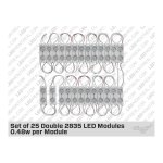 SET OF 50 DOUBLE 2835 LED MODULES ( 0.5W PER MODULE )