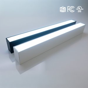 RÉGLETTE LED LINÉAIRE ARCHITECTURALE NOIRE 2 PIEDS — PUISSANCE SÉLECTIONNABLE 15W/20W/25W + 3000K - 4000K - 5000K