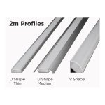 2M ALUMINIUM BAR FOR LED STRIPS