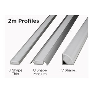 2M ALUMINIUM BAR FOR LED STRIPS