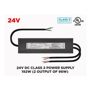 24V DC 192W (2X96W) UL LISTED CLASS 2 LED DRIVER - NON DIMMABLE