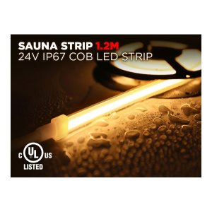 24V 1.2M IP67 10MM COB LED STRIP FOR SAUNA - WHITE