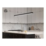 45" (115CM) BLACK SUSPENDED LINEAR LED FIXTURE (60W) - ADJUSTABLE CCT