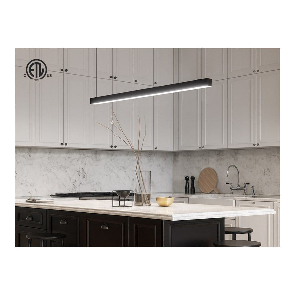 45" (115CM) BLACK SUSPENDED LINEAR LED FIXTURE (60W) - ADJUSTABLE CCT