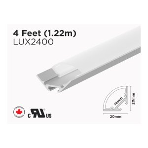 4 FEET 45 DEGREE ALUMINUM PROFILE FOR LED STRIP (LUX2400)