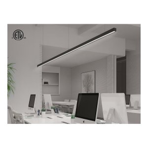 7.5’ (230CM) BLACK SUSPENDED LINEAR LED FIXTURE (120W) - ADJUSTABLE CCT