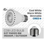 8W PAR20 CREE DIMMABLE COB LED BULB