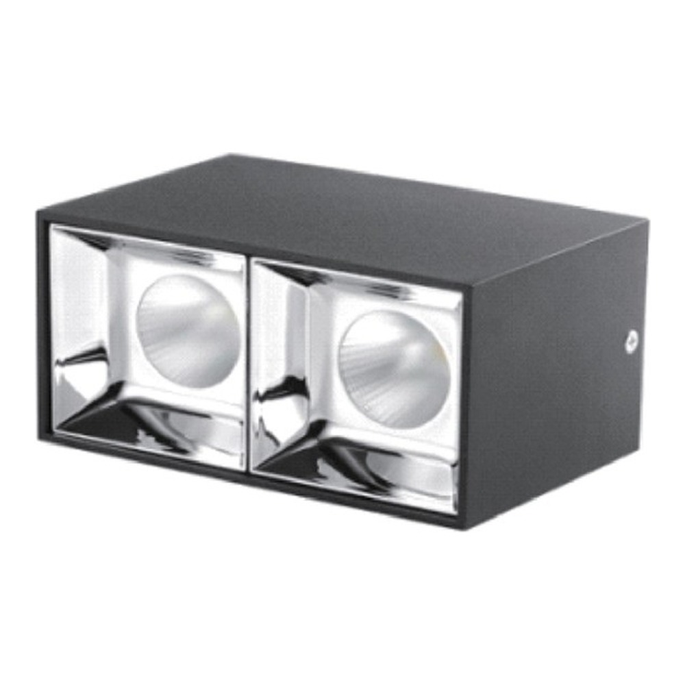 SURFACE-MOUNT LED SQUARE DOUBLE HEAD DOWNLIGHTS - 12W - 120VAC - 1080LM - BEAM ANGLE 30° - 3000K  - DAMP LOCATION -