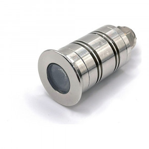 LED MINI IN-GROUND LIGHT 1W  - 12-24V AC/DC - 3000K OR 5000K IP67 - 80 LM  - STAINLESS STEEL 304 BODY WITH ABS