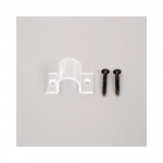 Cylindrical wall mount clip