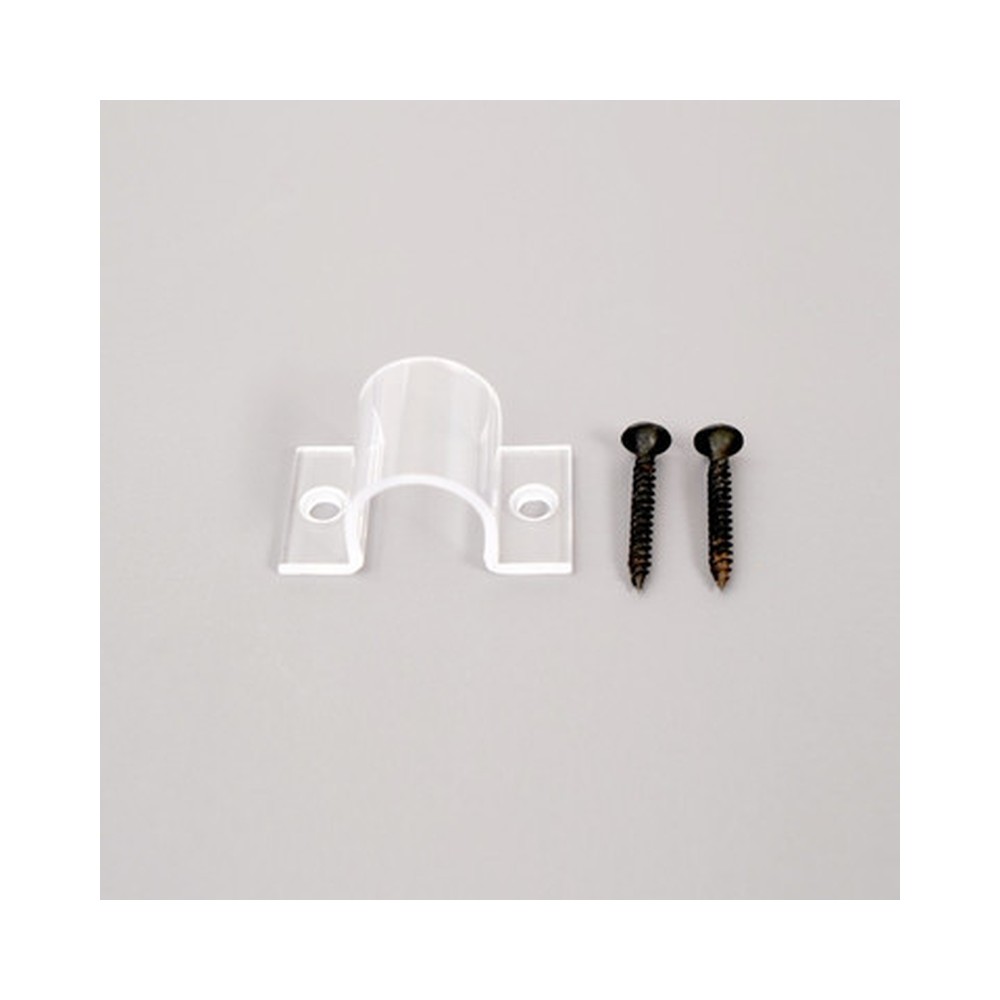 Cylindrical wall mount clip