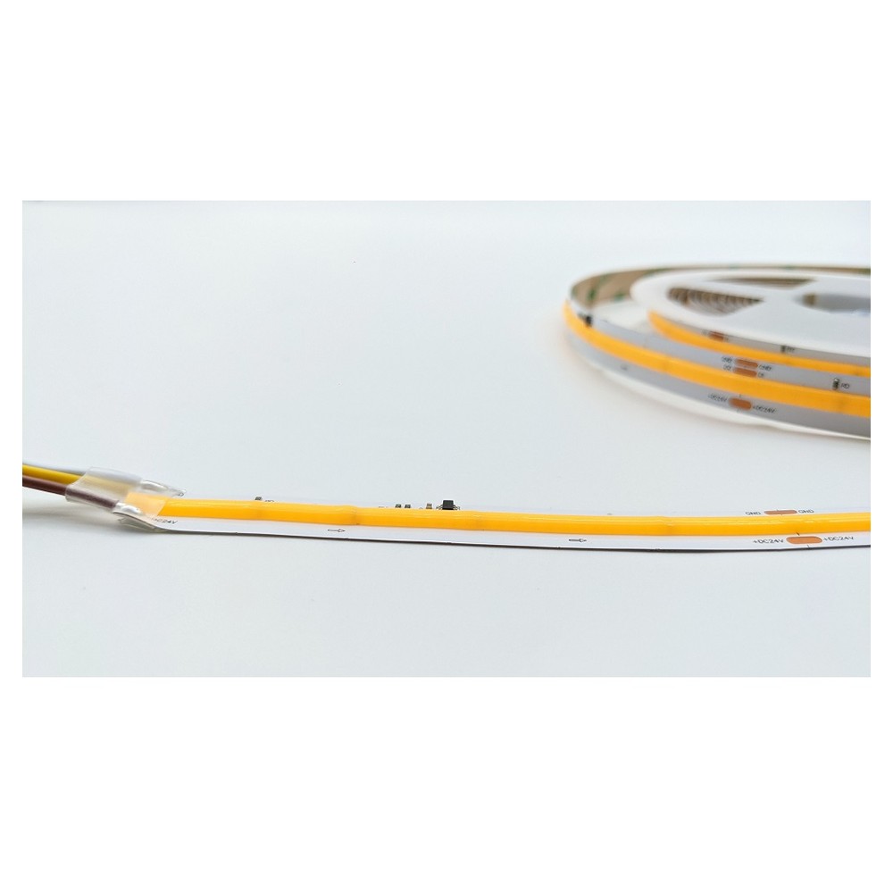 COB Chaseable Strip Light 12mm PCB Width 420 LED/m  -13W/m - 24V DC - 1040 lm/m - 5m/Roll - IP20 - 3000K