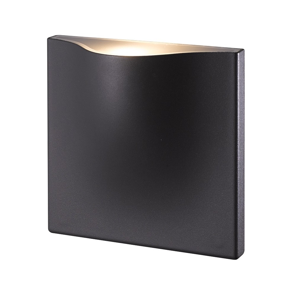 SURFACE MOUNTED WALL LIGHT 1143 - 15W - 752LM CRI>80  -97deg - 110-220 V AC - 3000K - IP54 -3 YEARS WARRANTY - BLACK