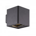 SURFACE MOUNTED WALL LIGHT 2542 - 10W - 883LM - CRI>80 - 30°~130° - 110-220 V AC - 3000K - IP54 - BLACK