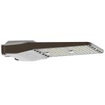 Luminaire de zone type 3M 240W 277-480V 57K bronze lentille claire photocellule à verrouillage rotatif