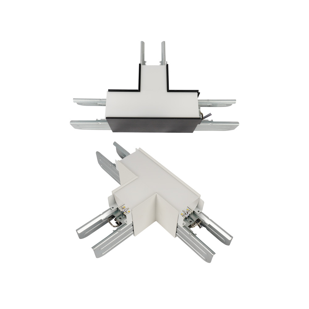 T-CONNECTOR FOR ARCHITECTURAL LED LINEAR STRIP (BLACK = ALS-T-CONN-BK & WHITE = ALS-T-CONN-WH)