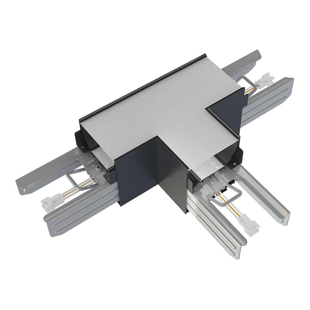 ALV ARCHITECTURAL LINEAR, STRIP LIGHTS, ACCESSORIES, T CONNECTOR, DIRECT, BLACK