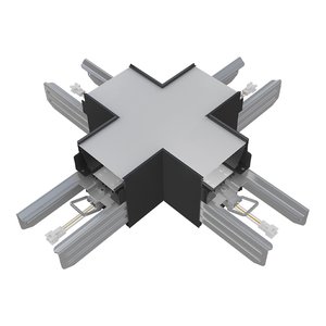 ALV ARCHITECTURAL LINEAR, STRIP LIGHTS, ACCESSORIES, X CONNECTOR, DIRECT, BLACK