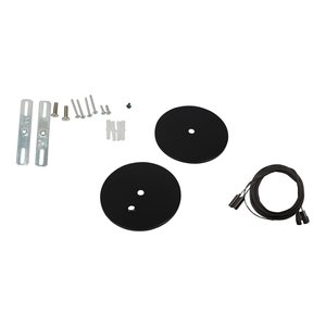 ALV ARCHITECTURAL LINEAR, STRIP LIGHTS, ACCESSORIES, SUSPENSION KIT, BLACK AIRCRAFT CABLE, BLACK CANOPY, 12FT