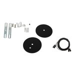 ALV ARCHITECTURAL LINEAR, STRIP LIGHTS, ACCESSORIES, SUSPENSION KIT, BLACK AIRCRAFT CABLE, BLACK CANOPY, 6FT