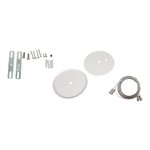 ALV ARCHITECTURAL LINEAR, STRIP LIGHTS, ACCESSORIES, SUSPENSION KIT, SILVER AIRCRAFT CABLE, WHITE CANOPY, 6FT