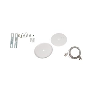 ALV ARCHITECTURAL LINEAR, STRIP LIGHTS, ACCESSORIES, SUSPENSION KIT, SILVER AIRCRAFT CABLE, WHITE CANOPY, 12FT