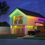 SMART PERMENANT EXTERIOR STRING LIGHT - RGBICW - 60W - 1800LM - 100FT - 60PCS LIGHT HEADS - IP65 - CONTROLLED BY (ART-STRING-100)