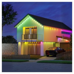 SMART PERMENANT EXTERIOR STRING LIGHT - RGBICW - 60W - 1800LM - 100FT - 60PCS LIGHT HEADS - IP65 - CONTROLLED BY (ART-STRING-EXT-8-WH)