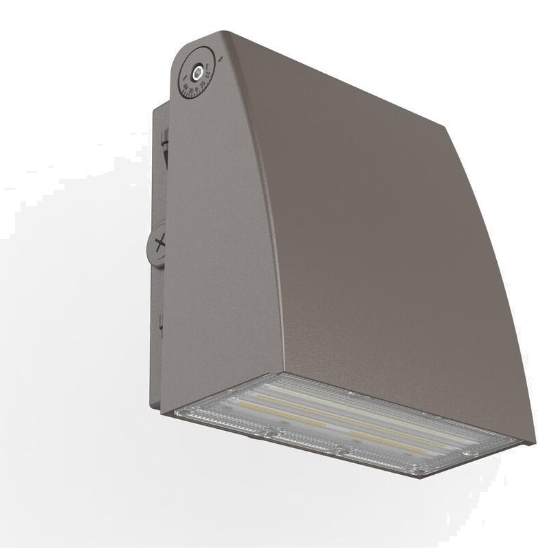 WALL PACK FULL CUTOFF 40-30-20W 120-347V 30-40-50K BRONZE CLEAR 120 DEG. DC12V INT. PHOTO. DLC PREMIUM - DLC ID S-FFCDH1 - 5,277 LUMENS