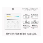 B2 4 ZONE RF WALL PANEL FOR CCT ADJUSTABLE WHITE