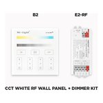 WALL MOUNTED RF MULTI ZONE PANEL AND-OR CONTROLLER FOR CCT ADJUSTABLE LED STRIP