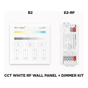 WALL MOUNTED RF MULTI ZONE PANEL AND-OR CONTROLLER FOR CCT ADJUSTABLE LED STRIP